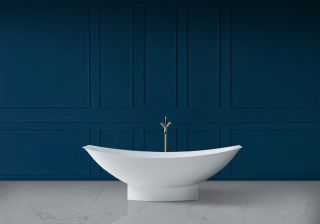 Ванна из искусственного камня ABBER Stein AS9610 180x80см белый матовый